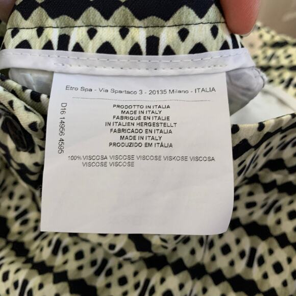 Etro Made in Italy Viscose Cuffed Dress Pants Size 40/US 4 - Picture 9 of 10